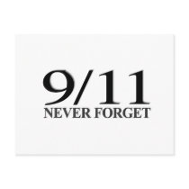 9/11 Never Forget Postcards