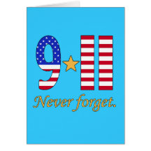 9-11 Never Forget Products Greeting Cards