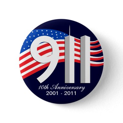9/11 September 11th 10th Anniversary WTC Pins by 911remembrance