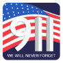 9/11 September 11th - Never Forget Stickers