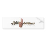 9/11 Skyline Memorial Symbol Bumper Sticker