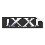 9/11 Tribute Sticker in White Chrome bumper stickers