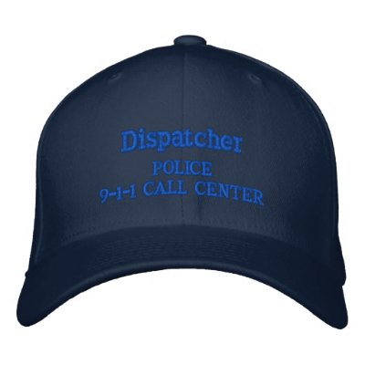 9-1-1 CALL CENTER POLICE DEPT. EMBROIDERED BASEBALL CAP by roy902