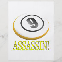 9 Ball Assassin Full Color Flyer
