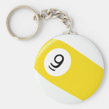 9 Ball Key Chain