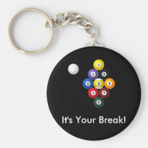 9-ball rack keychain