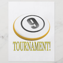 9 Ball Tournament Flyer Design
