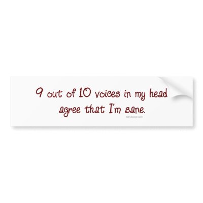 9 Out of 10 Bumpersticker by ironydesign
