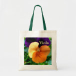9 Purple Apricot Viola Canvas Bag