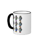 9 Robots Coloured Coffee Mugs