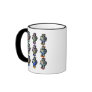 9 Robots Coloured Coffee Mugs