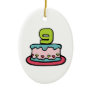 9 Year Old Birthday Cake Christmas Tree Ornament