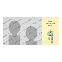 9th Birthday. Bright and Colourful Cartoon. Picture Card