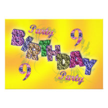 9th party invitation