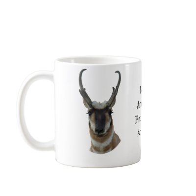 A0019 Pronghorn Antelope head Mugs by FlatlanderSam