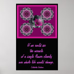 A001 Miracle of a Flower - Kaleidoscopic Mandala.1 Poster