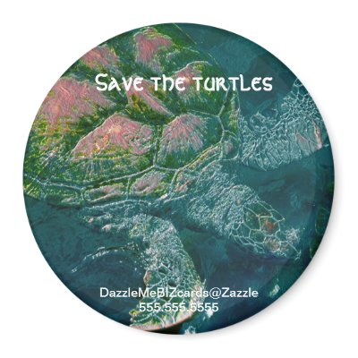 A021 Magnet - Turtle Farms and Rescue by Dazzlemebizcards