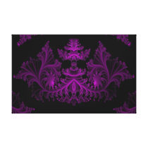 a1 Amethyst Abstract Stretched Canvas Print