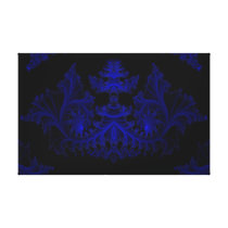 a1 Blue Abstract Canvas Prints