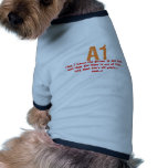 A1 Description pet clothing