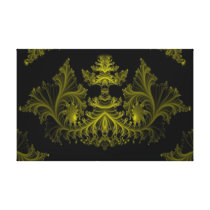 a1 Gold Abstract Gallery Wrap Canvas