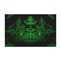 a1 Green Abstract Canvas Prints