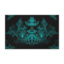a1 Light Blue Abstract Gallery Wrapped Canvas