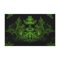 a1 Olive Green Abstract Canvas Prints