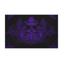 a1 Purple Abstract Gallery Wrapped Canvas