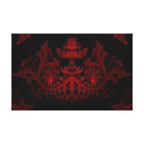 a1 Red Abstract Gallery Wrap Canvas