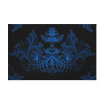 a1 Steel Blue Abstract Canvas Prints