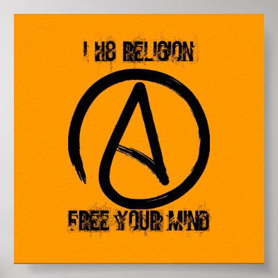 a2, I H8 RELIGION, FREE YOUR MIND Posters by mortenbertelsen