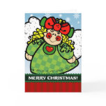 A7 Ragdoll Christmas Angel Holiday Greeting Card