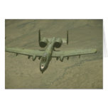 A-10 Warthog anti-tank aircraft, aerial shot Card