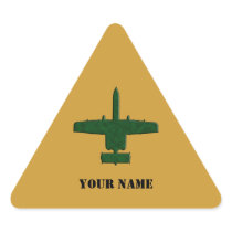 A-10 Warthog Silhouette Green Camo Aeroplane Stickers
