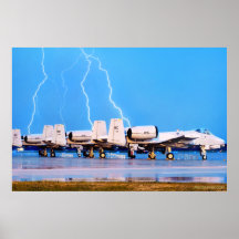 A-10's with Lightning Posters
