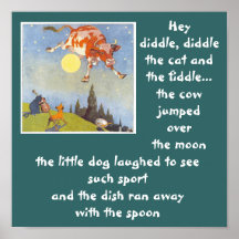 a-3 cow jumped over moon   poster