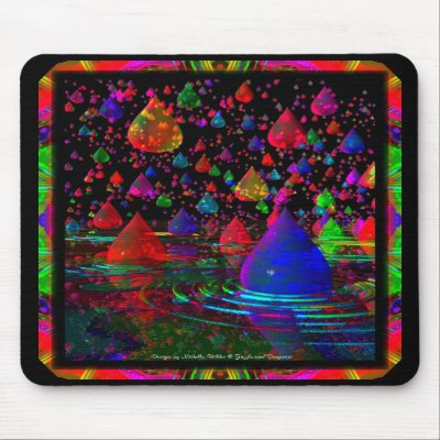 A 3D Raindrop Fantasy By Dragoncat Mousepad by DragonCat