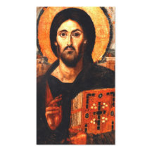 A 6th century icon of Jesus Business Card Template