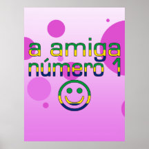 A Amiga Número 1 in Brazilian Flag Colours 4 Girls Print