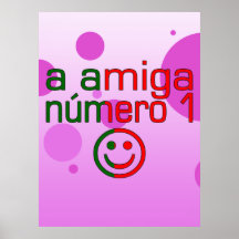 A Amiga Número 1 in Portuguese Flag Colours 4 Girl Print