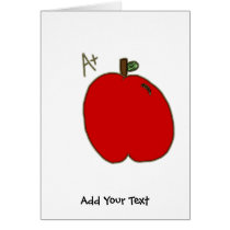 A+ Apple Greeting Cards