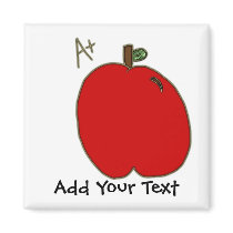 A+ Apple Fridge Magnets