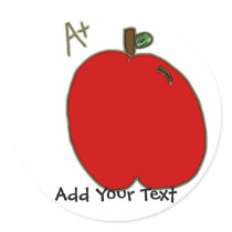 A+ Apple Sticker