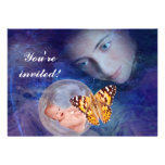 A baby and mother's joy shower invitation