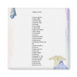 "A Babys To Do List"  Magnet