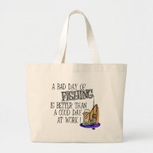 A bad Day Of Fishing... Canvas Bag