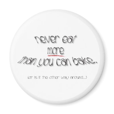 A Baker's Oath Fridge Magnet by lioneyes