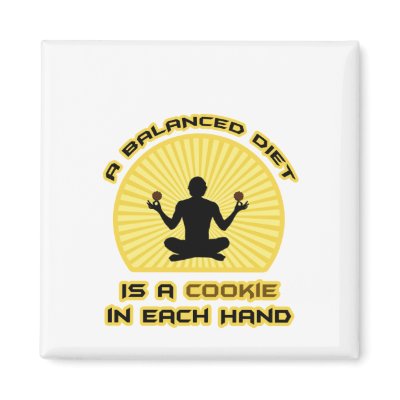 A Balanced Diet Is A Cookie In Each Hand by examgifts