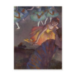 A Ballet Seen From The Opera Box  by Edgar Degas Post Card